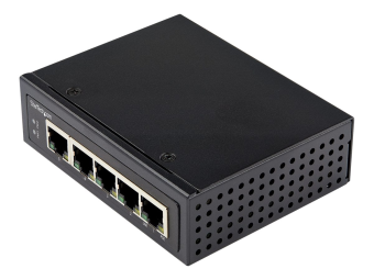 StarTech.com Industrial 5 Port Gigabit PoE Switch - 30W - Power Over Ethernet Switch - GbE PoE+ Unmanaged Switch - Rugged High Power Gigabit Network Switch IP-30 -40&degC bis 75&degC (IESC1G50UP)