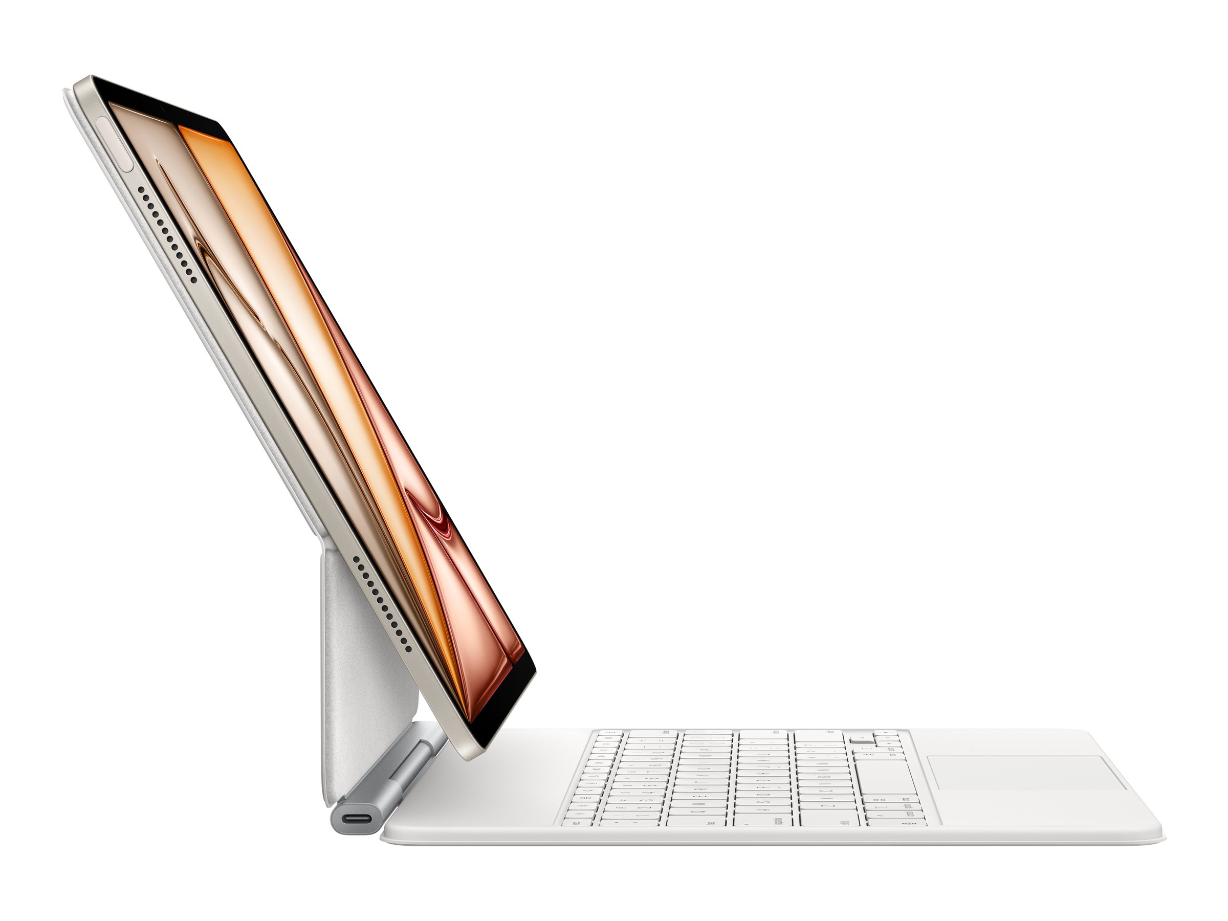 Apple Magic Keyboard - Tastatur und Foliohülle - mit Trackpad - Apple Smart connector - QWERTZ - Ungarisch - für 13-inch iPad Air (M2, M3)
