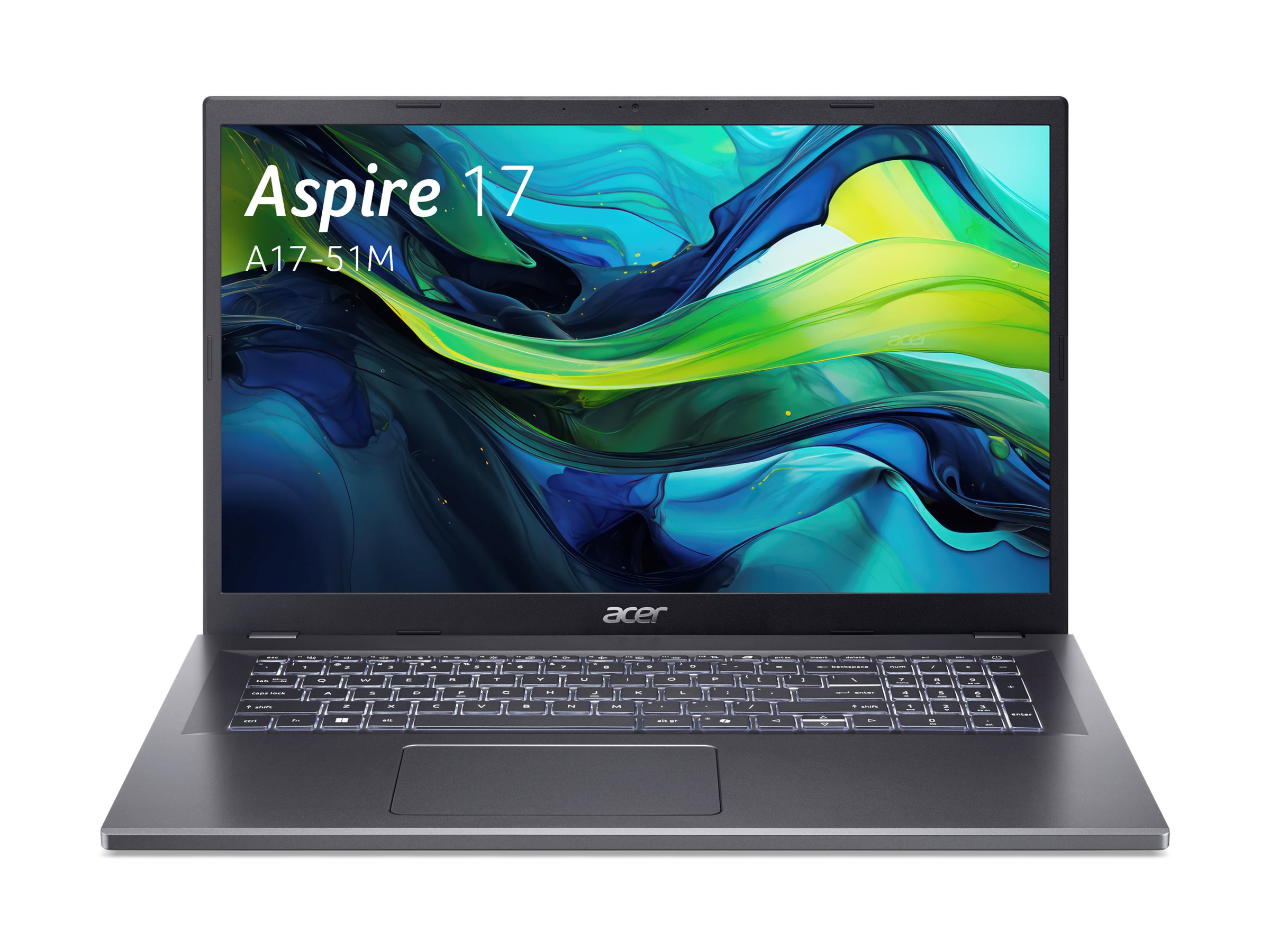 Acer Aspire 17 A17-51M - Intel Core 7 150U  1.8 GHz - ESHELL - Intel Graphics - 16 GB RAM - 1.024 TB SSD NVMe - 43.9 cm (17.3")