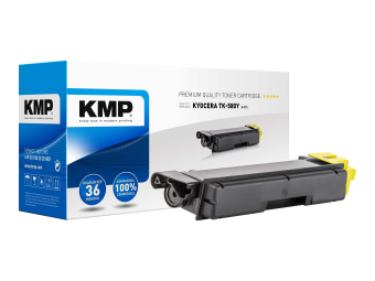 KMP K-T51 - 50 g - Gelb - kompatibel - Tonerpatrone (Alternative zu Kyocera TK-580Y)