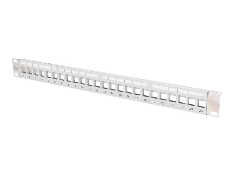 DIGITUS Modulares Patchpanel für Keystone Jacks 1HE - unbestückt