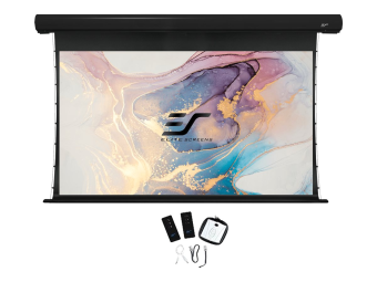 Elite Screens Saker Tab-Tension Series SKT100UHW-E24 - Leinwand - Deckenmontage möglich, geeignet für Wandmontage - motorisiert - 110 V - 254 cm (100")