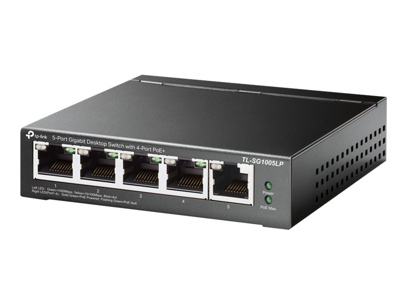 TP-LINK TL-SG1005LP - V1 - Switch - unmanaged - 5 x 101001000 (4 PoE+)
