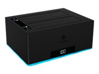 ICY BOX IB-127CL-U3 - Solid-State-Festplattenarray - 2 Schächte (SATA-600)