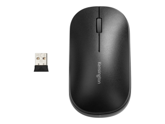 Kensington SureTrack Dual Wireless Mouse - Maus - optisch - 4 Tasten - kabellos - 2.4 GHz Bluetooth 5.0 LE Bluetooth 3.0 - kabelloser Empfänger (USB)