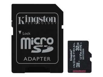 Kingston Industrial - Flash-Speicherkarte (microSDHCSD-Adapter inbegriffen)