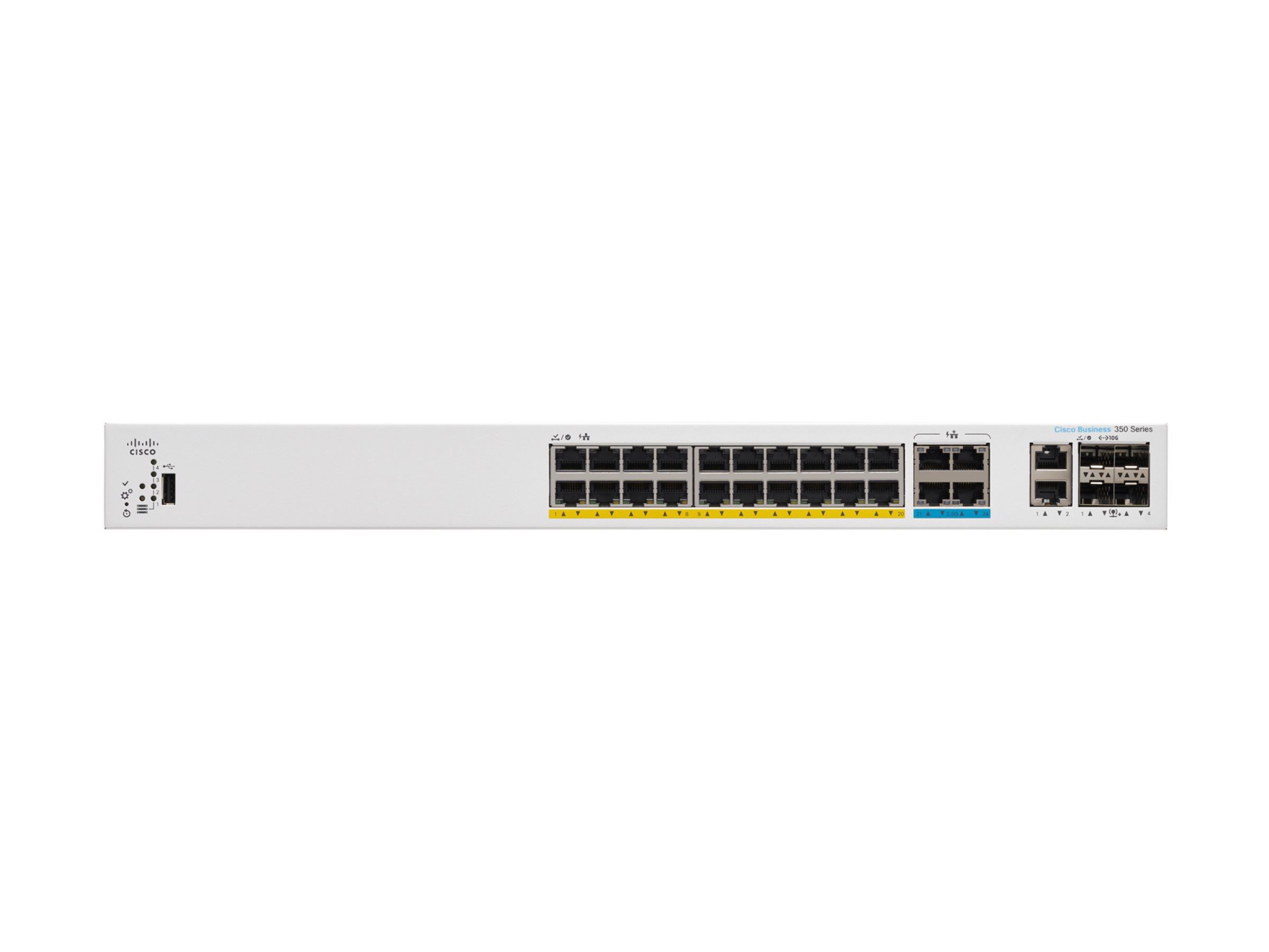 Cisco Catalyst 1300-24MGP-4X - Switch - L3 - managed - 16 x 101001000 (PoE+)