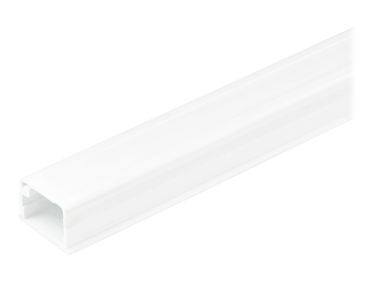 StarTech.com Solide Kabelführung mit Klebeband und Abdeckung, 19 x 13 mm und 1,8m Länge, PVC Netzwerk-Stromkabel Kanalsystem, UL geprüft (CBMOWD2013)
