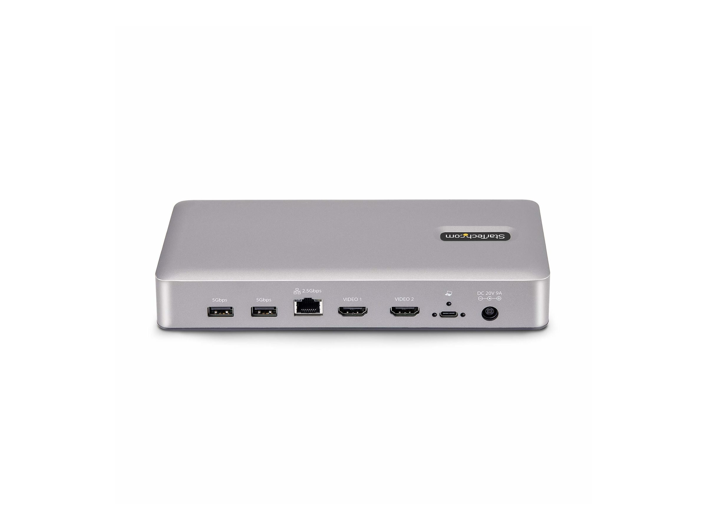 StarTech.com USB4 Docking Station, USB-C 40Gbps, Dual Video HDMI, Up to 2x 4K 60Hz 444 (RGB)