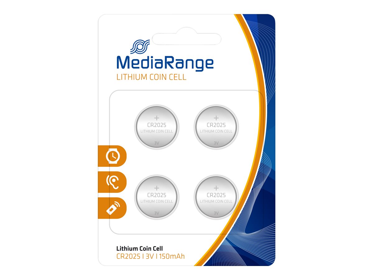 MEDIARANGE Batterie 4 x CR2025 - Li - 150 mAh