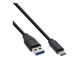 InLine 100er B-Pack USB 3.2 Kabel - USB-C Stecker an USB-A Stecker - schwarz - 1m