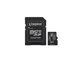 Kingston microSDXC Industrial C10 A1 pSLC Card+ SD Adapter - Secure Digital (SD)