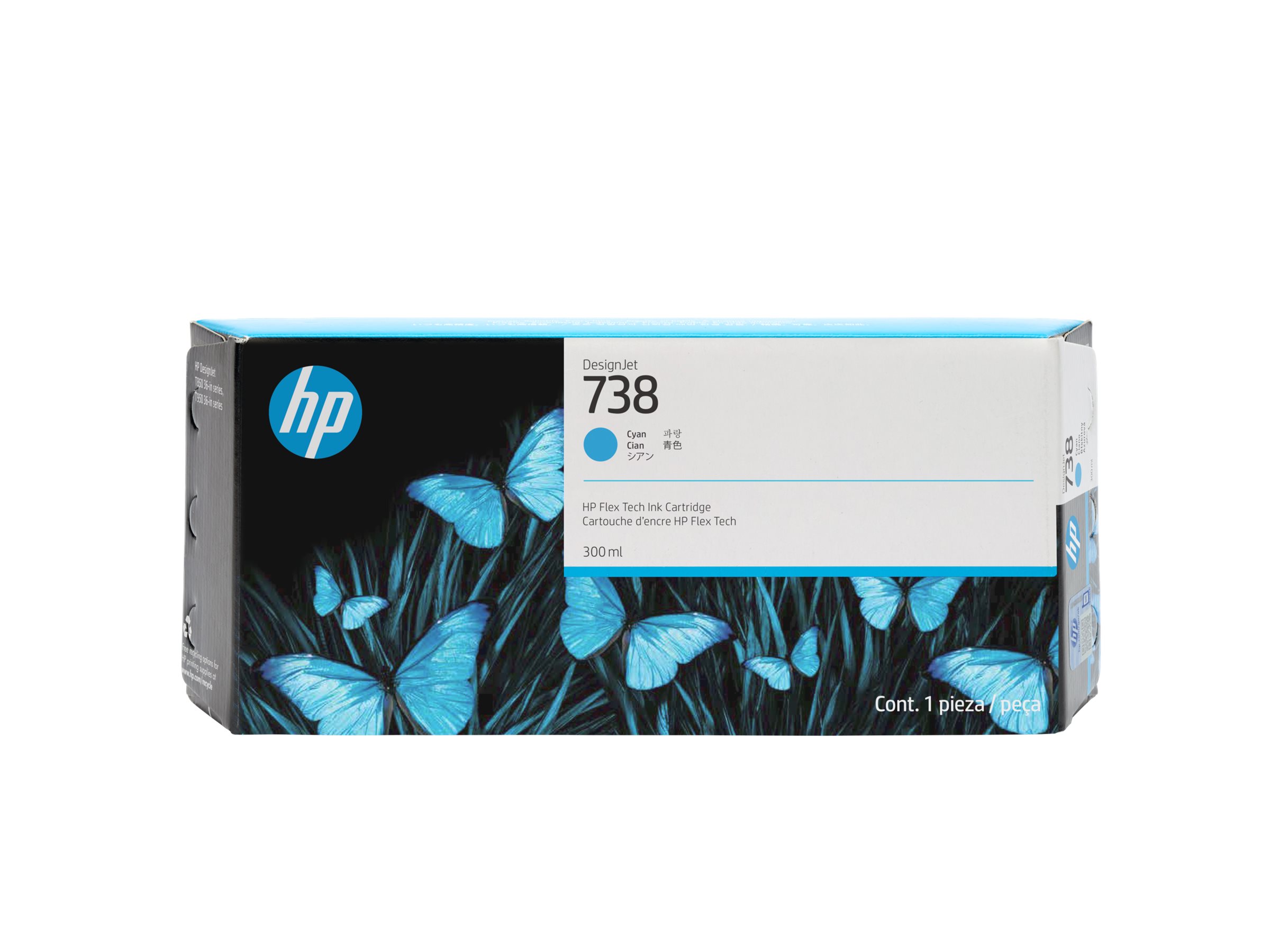 HP 738 - 300 ml - Cyan - original - DesignJet