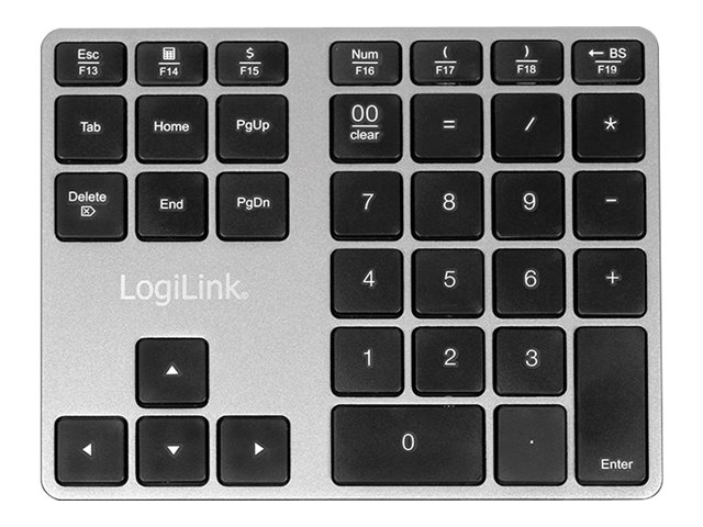 LogiLink Tastenfeld - kabellos - Bluetooth