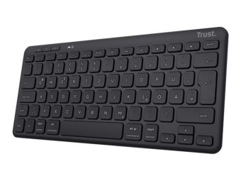 Trust Lyra - Tastatur - kompakt - kabellos - USB Bluetooth 2.4 GHz