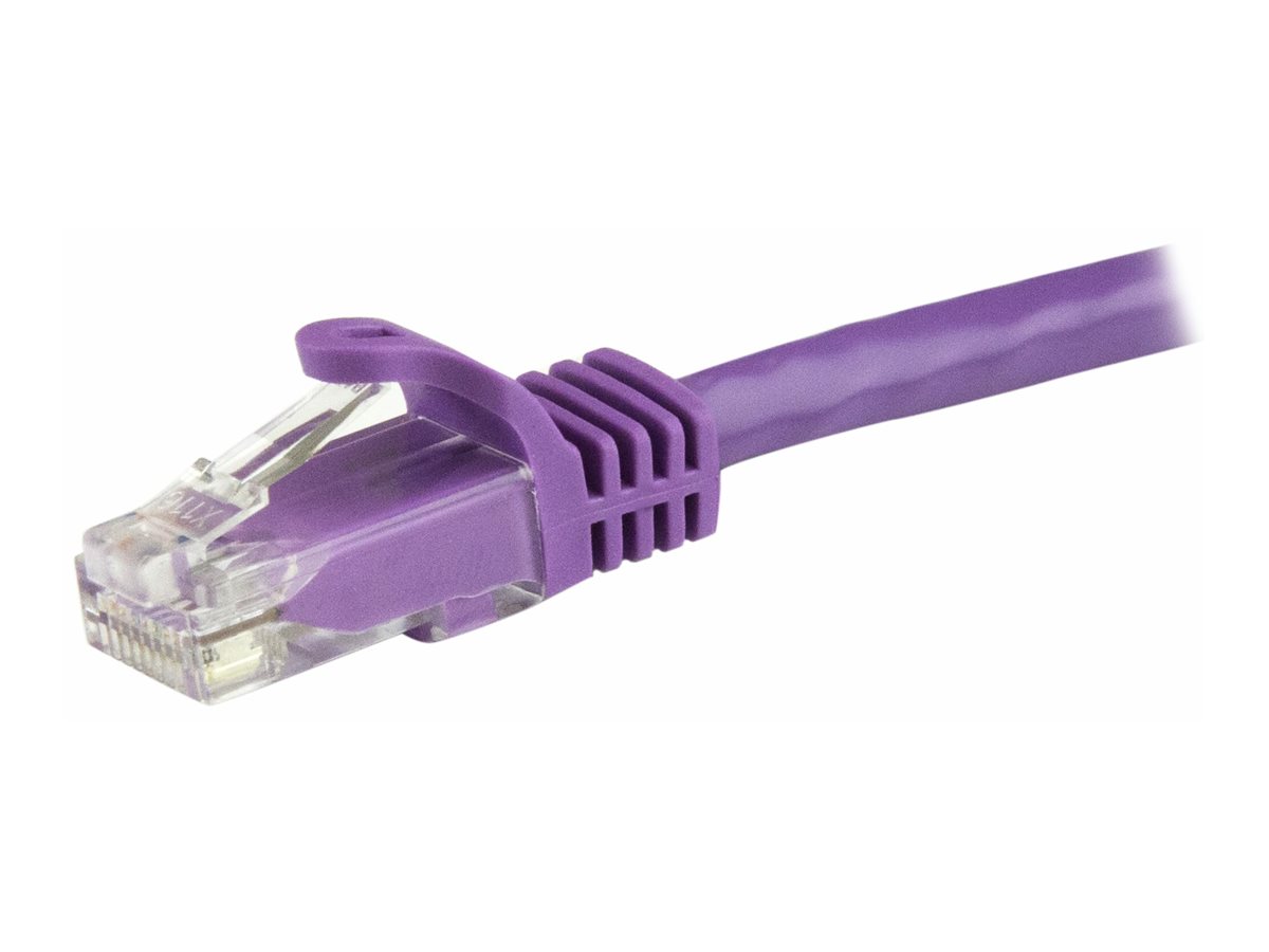 StarTech.com 5m CAT6 Ethernet Cable, 10 Gigabit Snagless RJ45 650MHz 100W PoE Patch Cord, CAT 6 10GbE UTP Network Cable wStrain Relief, Purple, Wiring is UL CertifiedTIA - Category 6 - 24AWG (N6PATC5MPL)