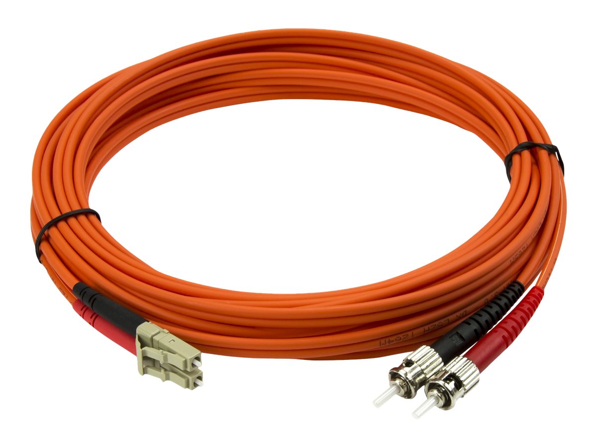 StarTech.com 5m Fiber Optic Cable - Multimode Duplex 50125 - LSZH - LCST - OM2 - LC to ST Fiber Patch Cable - Patch-Kabel - ST multi-mode (M)