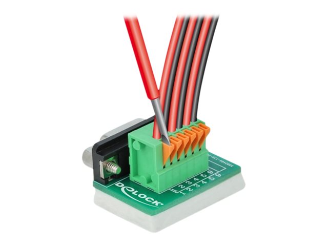 Delock Serieller Adapter - DB-9 (W) zu 6-poliger Anschlussblock