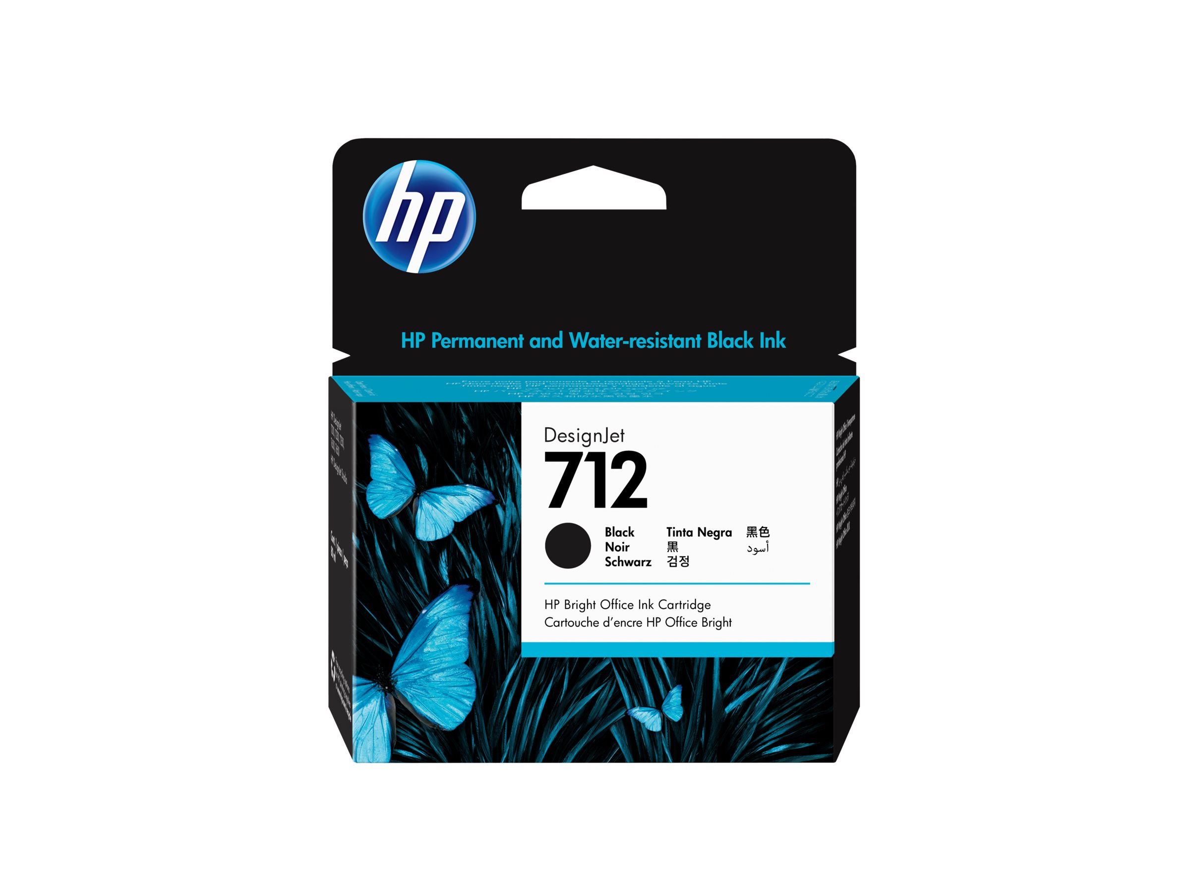 HP 712 - 80 ml - Schwarz - original - DesignJet