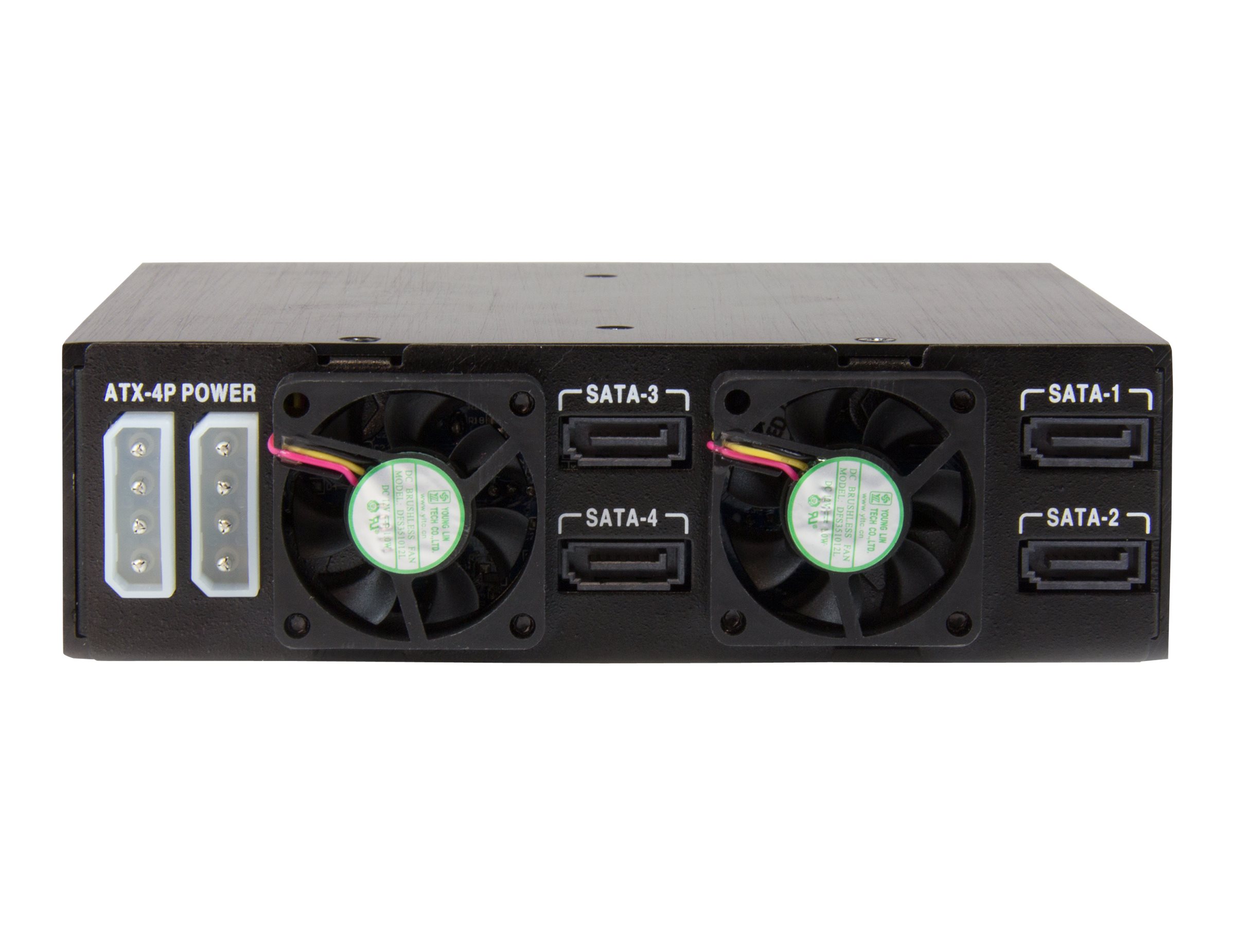 StarTech.com 4x Festplatten Wechselrahmen für 2,5 Zoll SATA  SAS Laufwerke - Mobile Rack Backplane für SATA II und III - Speichergehäuse - 4 Schächte (SATA-600  SAS-2)