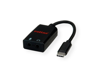 ROLINE Audio-Adapter - 24 pin USB-C (M) zu mini-phone stereo 3.5 mm