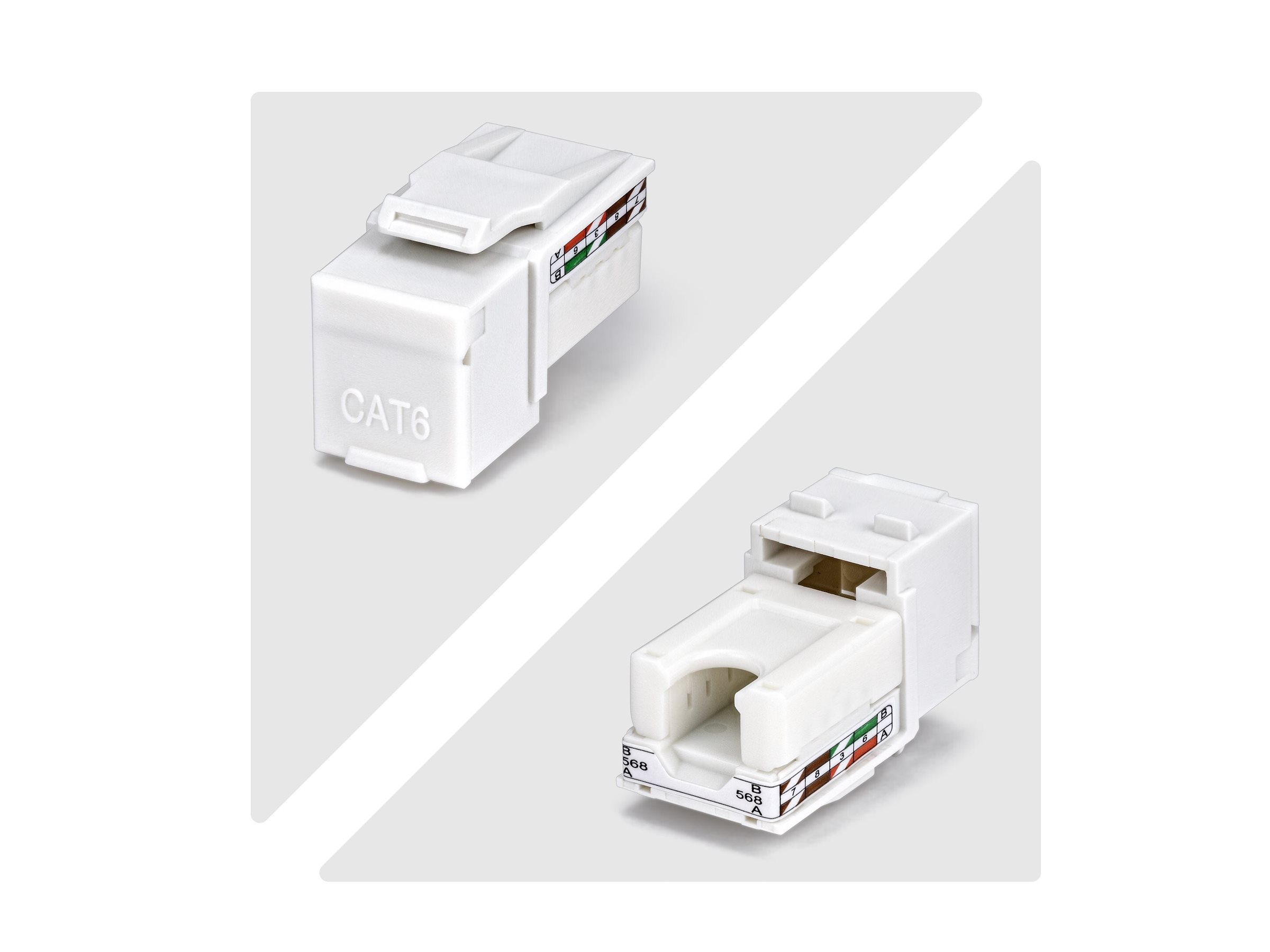 StarTech.com Cat6 Keystone Jack 24-Pack 90-Deg 110 - Netzwerk - CAT 6 - Netzwerk - CAT 6