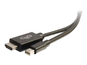 C2G 10ft Mini DisplayPort to HDMI Adapter Cable - Mini DP Male to HDMI Female - Black - Videokabel - TAA-konform - Mini DisplayPort (M)