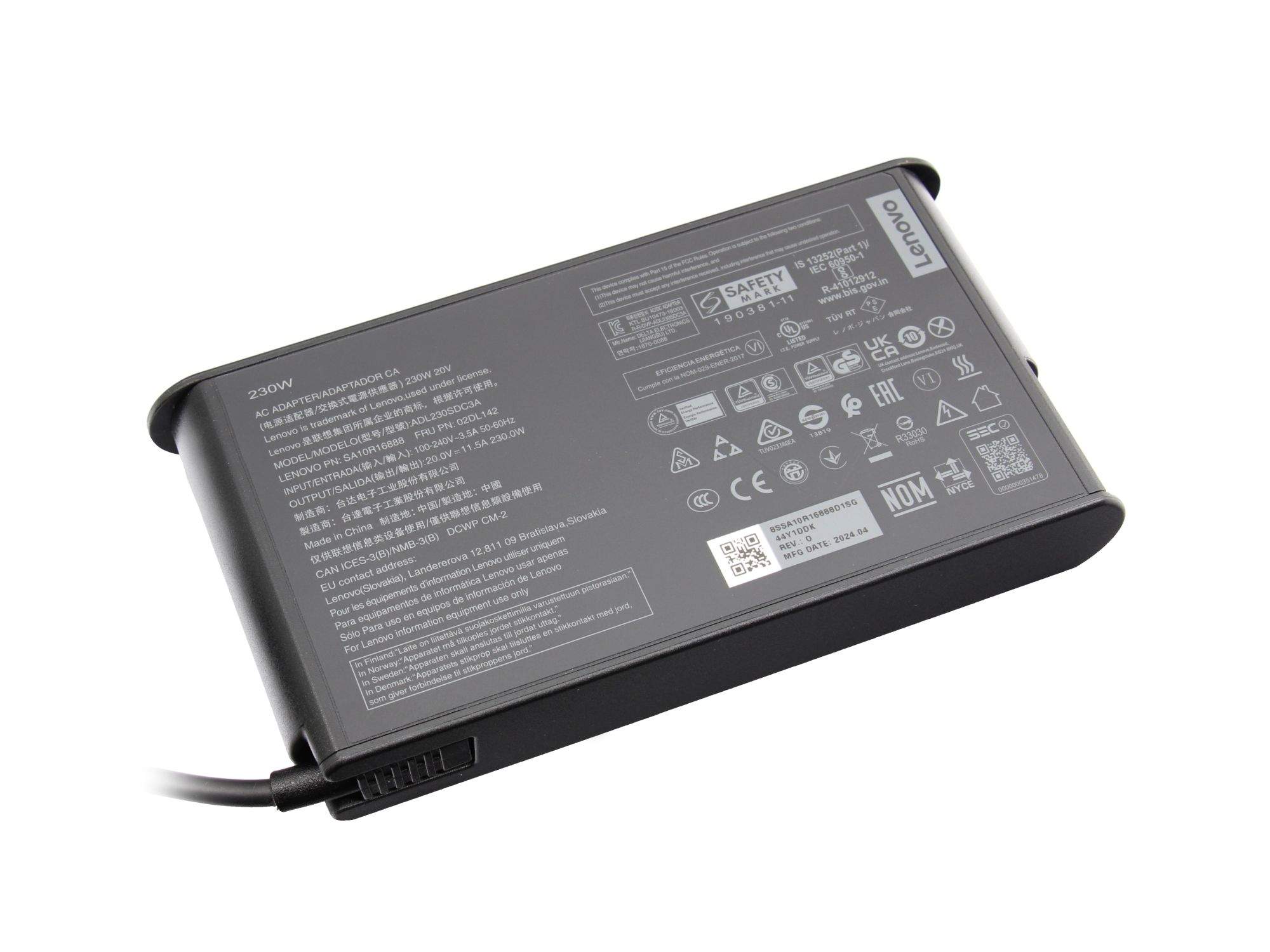 Lenovo ThinkPad 230W Slim AC Adapter (Slim-tip)