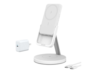 Anker Innovations Anker 633 (MagGo) - Kabelloses Ladegerät - 2-in-1, magnetisch + AC-Netzteil + kabelloses Ladegerät Powerbank