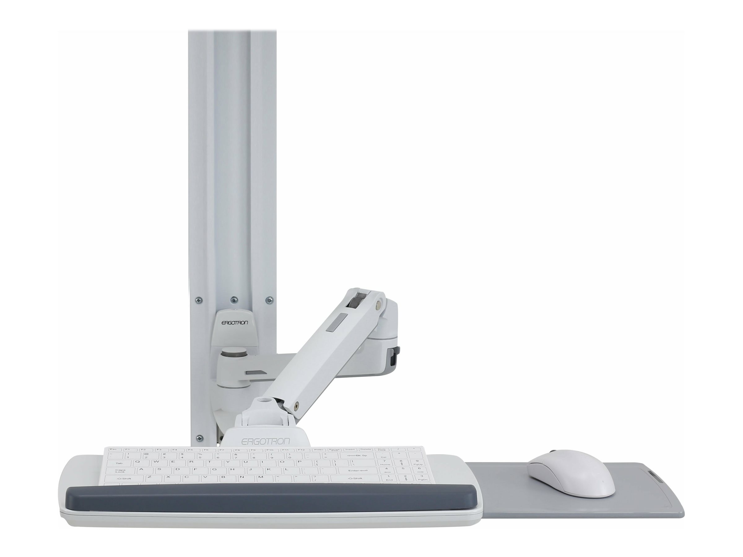 Ergotron LX Wall Mount System - Befestigungskit (Wandarm, Maushalterung, Tastaturarm, 2 Kabelkanäle, Handgelenkkissen, Wandschiene 10", Wandschiene 34")
