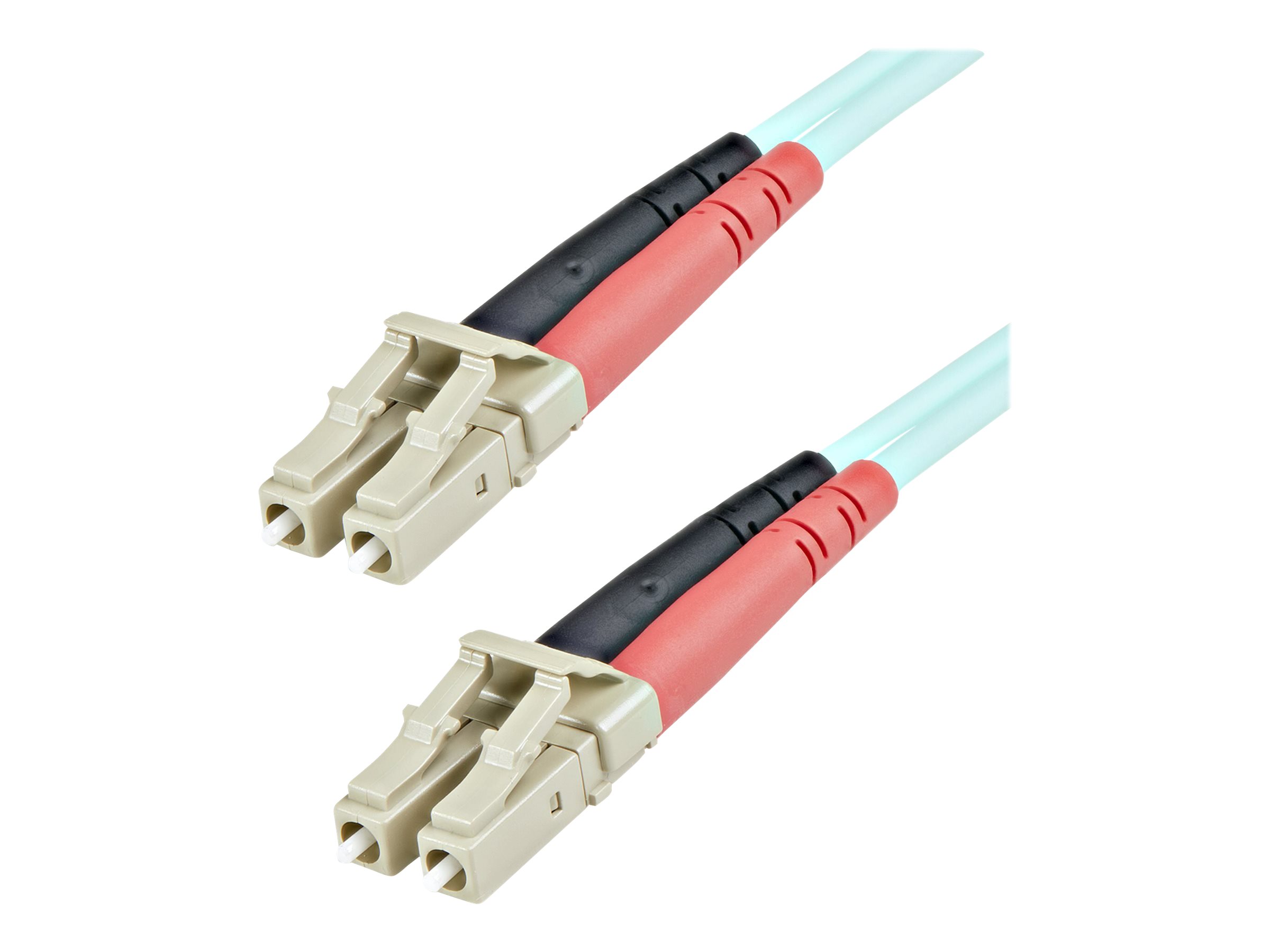 StarTech.com 1m (3ft) LCUPC to LCUPC OM3 Multimode Fiber Optic Cable, Full Duplex 50125Âµm Zipcord Fiber Cable, 100G Networks, LOMMFVCSEL, <0.3dB Low Insertion Loss - LSZH Fiber Patch Cord - Patch-Kabel - LC Multi-Mode (M)