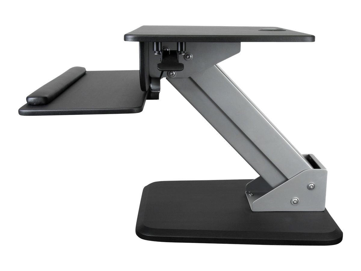 StarTech.com Height Adjustable Standing Desk Converter - Sit Stand Desk with One-finger Adjustment - Ergonomic Desk (ARMSTS)