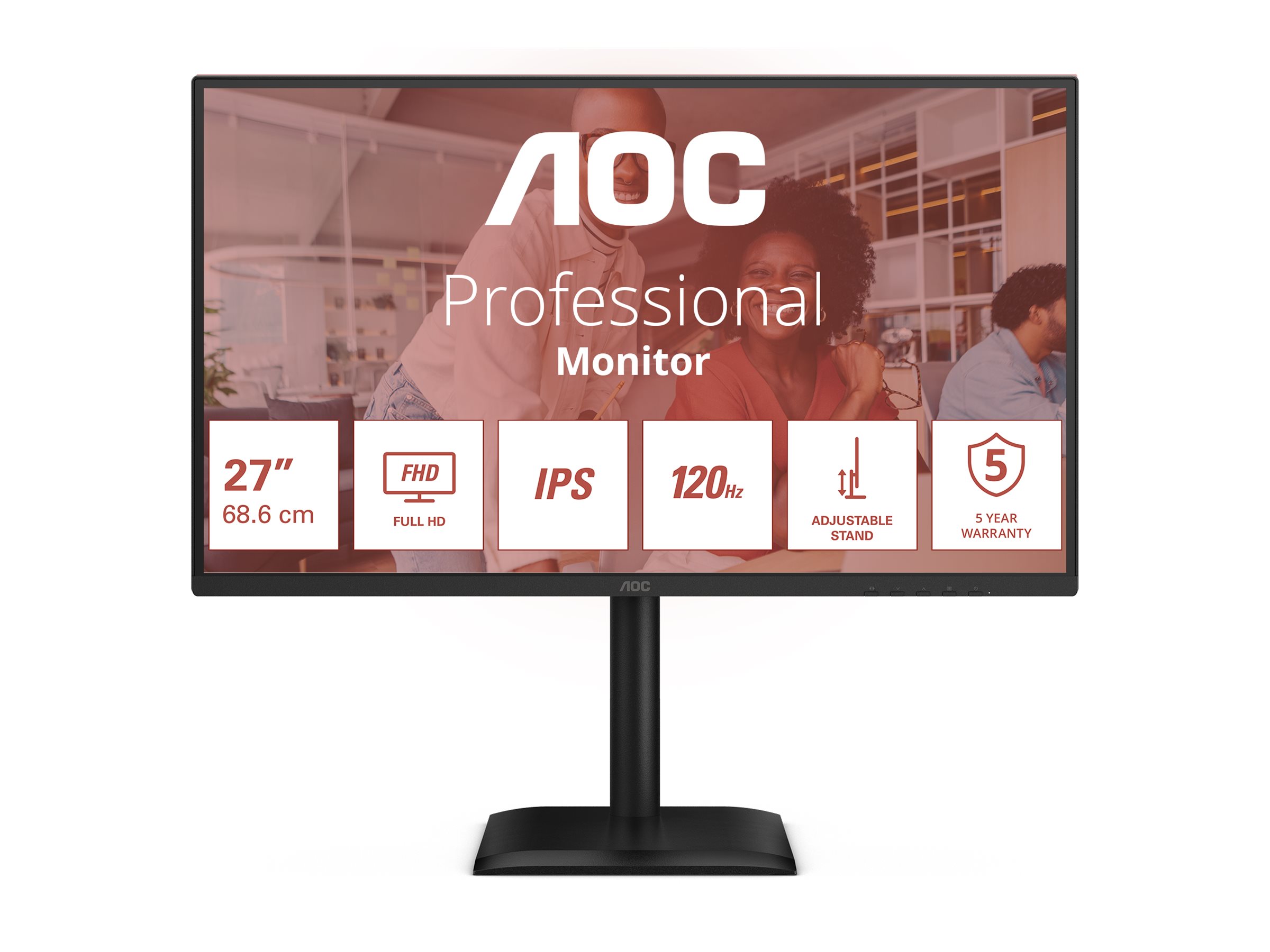 AOC 27E4U - LED-Monitor - 68.6 cm (27") - 1920 x 1080 Full HD (1080p)