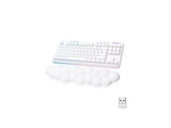 Logitech G G715 - Kabellos - RF Wireless + Bluetooth - Mechanischer Switch - QWERTZ - RGB-LED - Weiß