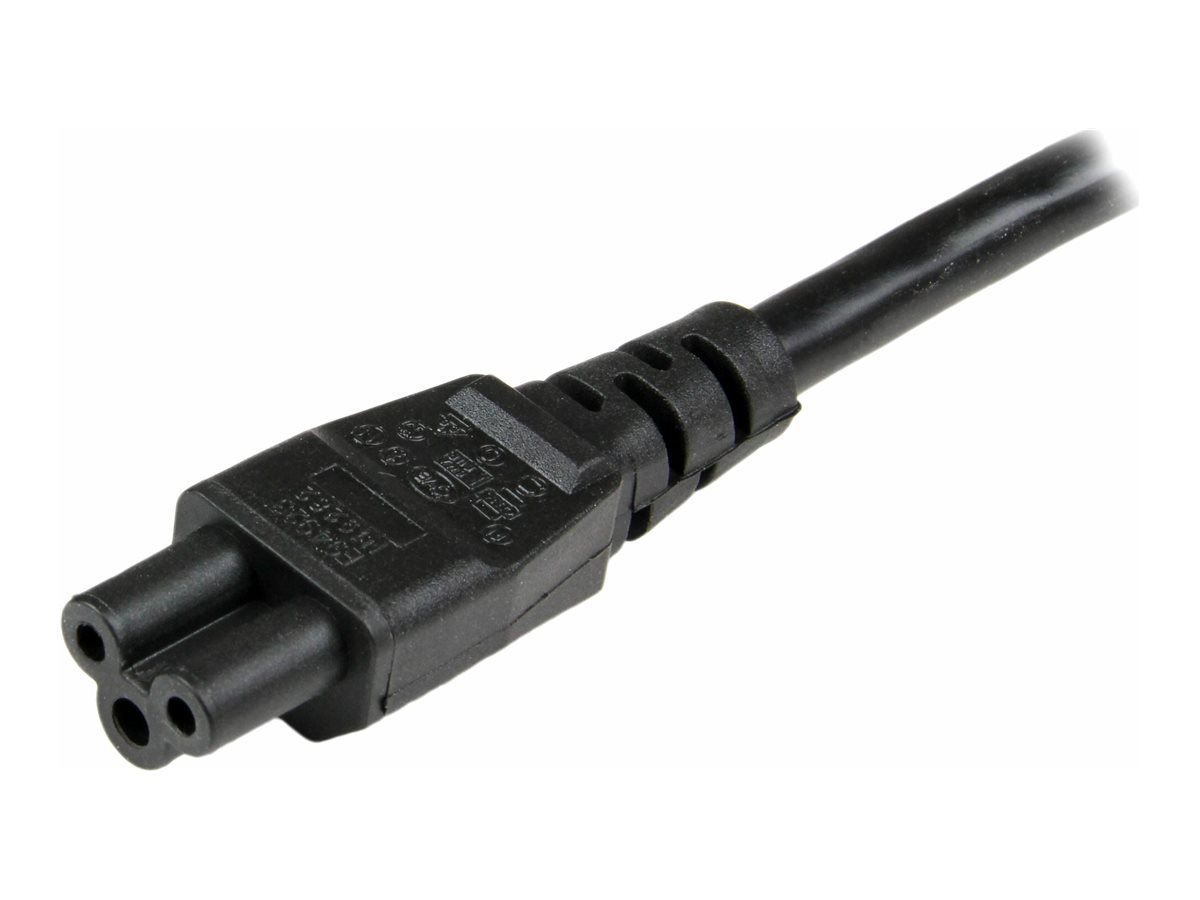 StarTech.com 3 m Laptop Stromkabel, EU Schuko auf C5 Stecker, 2.5A 250V - Stromkabel - power CEE 77 (S)