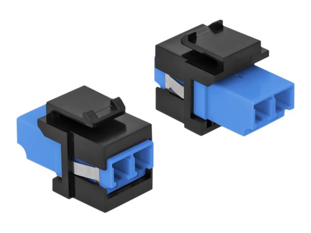 Delock Modulare Eingabe - LC x 2 - Schwarz