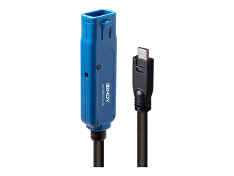 Lindy USB-Verlängerungskabel - USB-C (M) zu USB Typ A, power DC jack 2.5 mm (ID 0.7 mm)