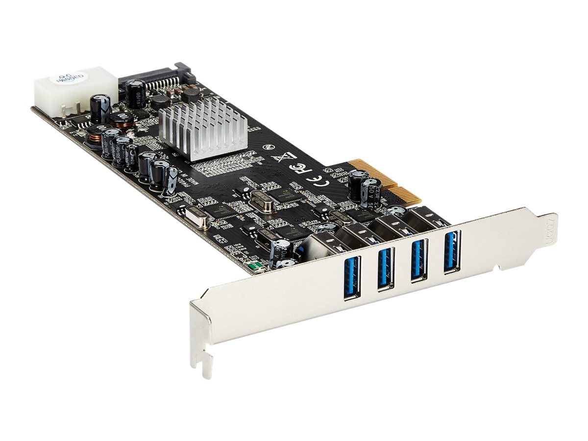 StarTech.com 4 Port USB 3.0 SuperSpeed PCI Express Schnittstellenkarte mit 4 5Gbs Kanälen und UASP