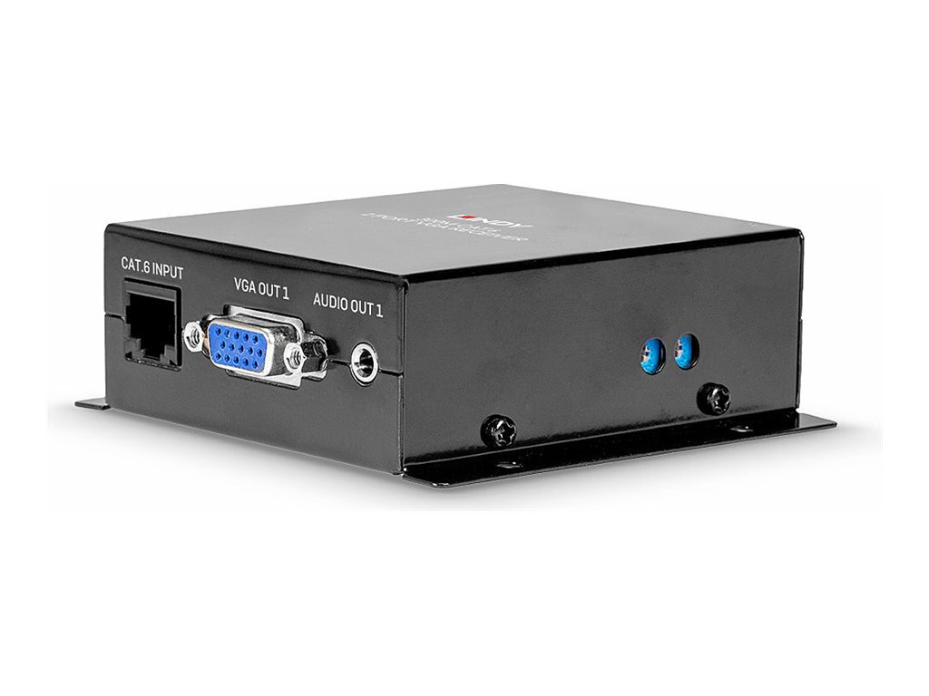 Lindy Cat.6 2 Port VGA Receiver - Erweiterung für VideoAudio