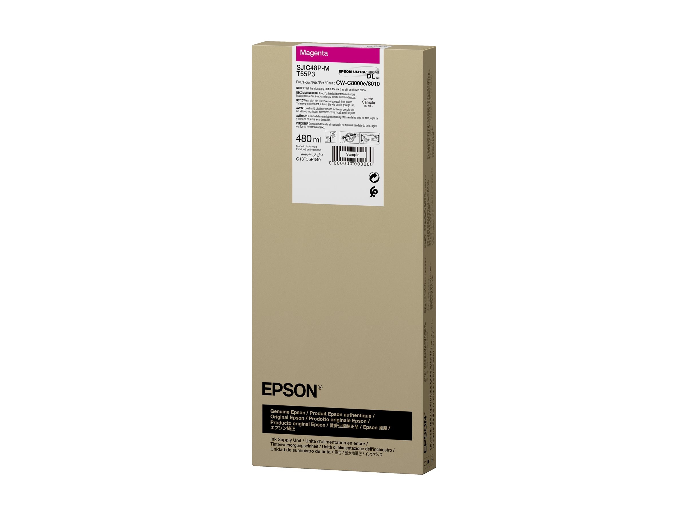 Epson T55P3 - 480 ml - Magenta - original - Box