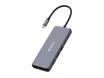 Verbatim Hub - 2 x HDMI + 1 x VGA + 7 x USB + 1 x 1 Gigabit Ethernet