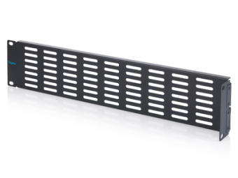 DIGITUS Blindabdeckung mit Lüftungsgitter und Scharnier für 482,6 mm (19")-Schränke