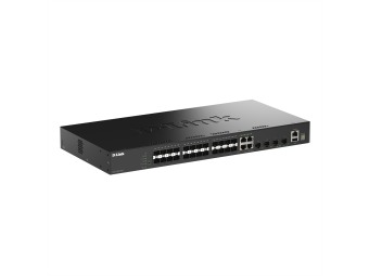 D-Link DGS 1530-28SC - Switch - L2+ - Smart - 24 x 101001000 + 4 x Gigabit SFP + 4 x 10 Gigabit SFP+