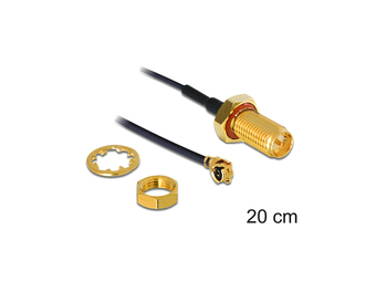Delock Antennenadapter - I-PEX männlich zu RP-SMA männlich