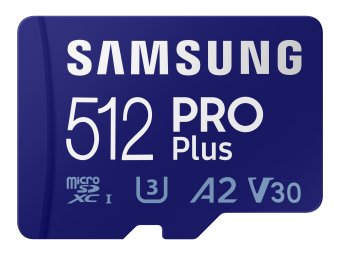 Samsung PRO Plus MB-MD512KB - Flash-Speicherkarte (microSDXC-an-SD-Adapter inbegriffen)