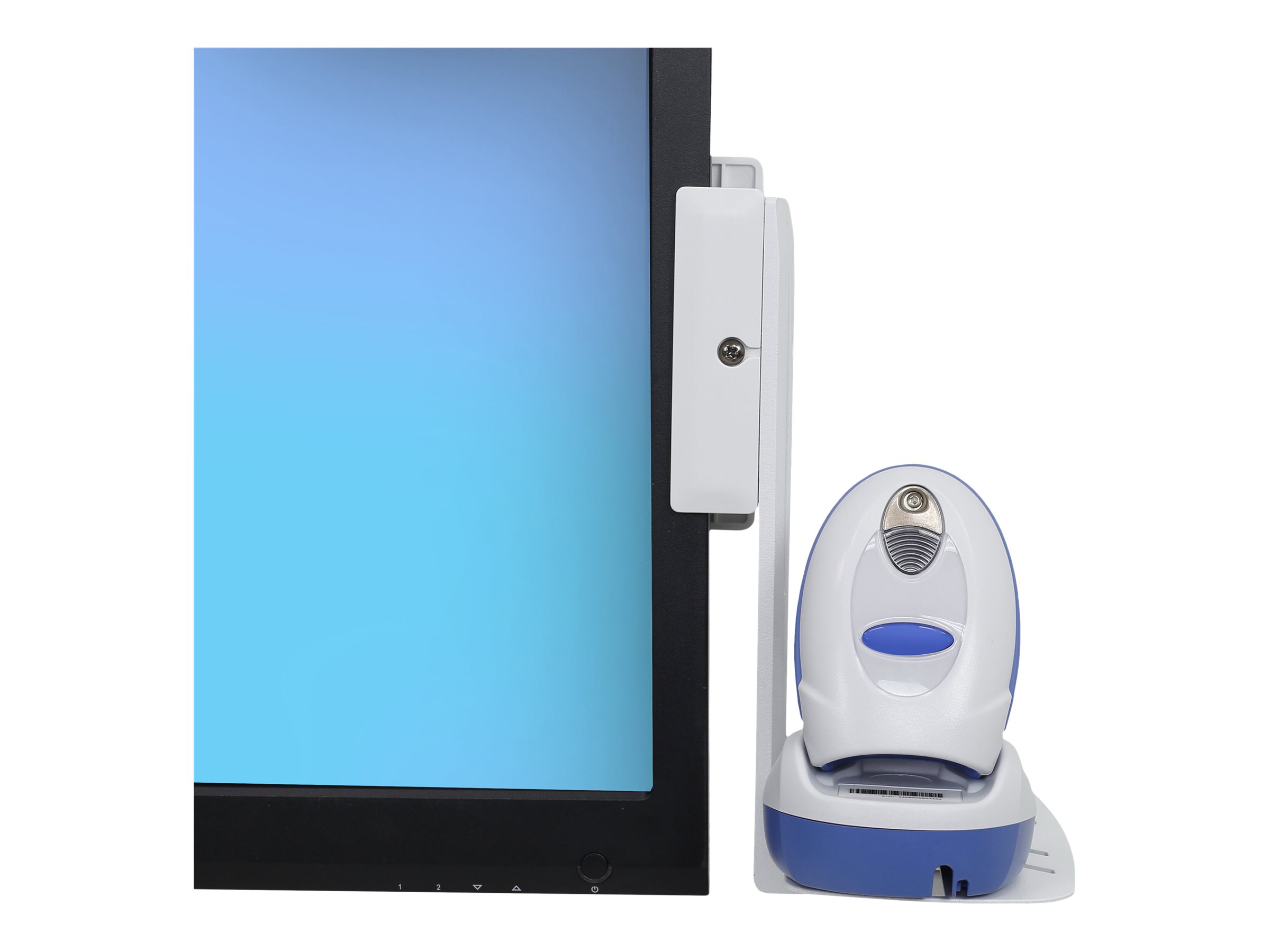 Ergotron Befestigungskit (Befestigungswinkel, Befestigungsteile, VESA-Halterung, PL Sperr-Hardware, Neigbare Ablage)