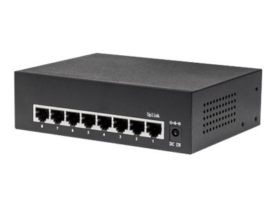 Intellinet 8-Port Gigabit Ethernet PoE+ Switch IEEE 802.3ataf Power over Ethernet (PoE+PoE)-
