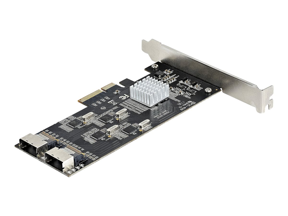 StarTech.com SATA PCIe Controller 8 Port - 6 Gbits PCI Express SATA Adapter - SATA PCIe Schnittstellenkarte - PCI-e x4 Gen 2 zu SATA III - SATA HDDSSD (8P6G-PCIE-SATA-CARD)