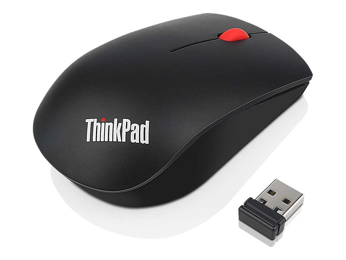 Lenovo ThinkPad Essential Wireless Mouse - Maus - optisch - 3 Tasten - kabellos - 2.4 GHz - kabelloser Empfänger (USB)