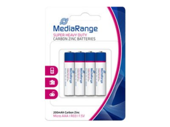 MEDIARANGE Batterie 4 x AAA  LR03 - Kohlenstoff Zink